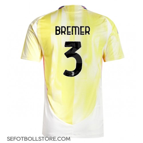 Juventus Gleison Bremer #3 Replika Bortatröja 2024-25 Kortärmad